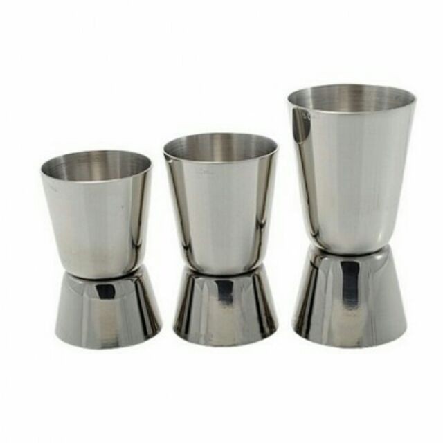 Ly đong định lượng 2 đầu inox - ly đong jigger 2 đầu inox- zig đong inox 15/30 zig đong inox 20/40 zig đong inox 25/50