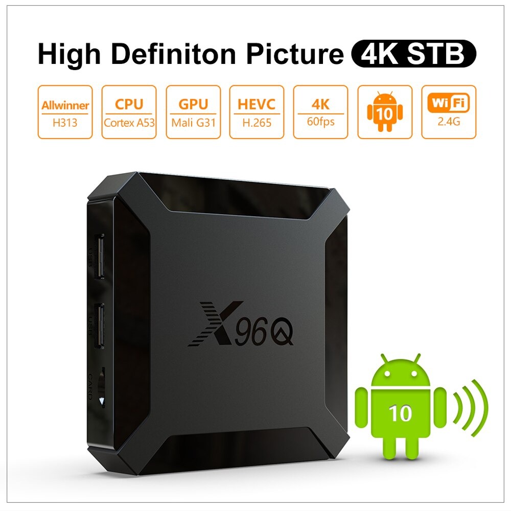 Android TV Box x96 q Mini cài sẵn bộ ứng dụng giải trí truyền hình cáp và phim HD miễn phí vĩnh viễn