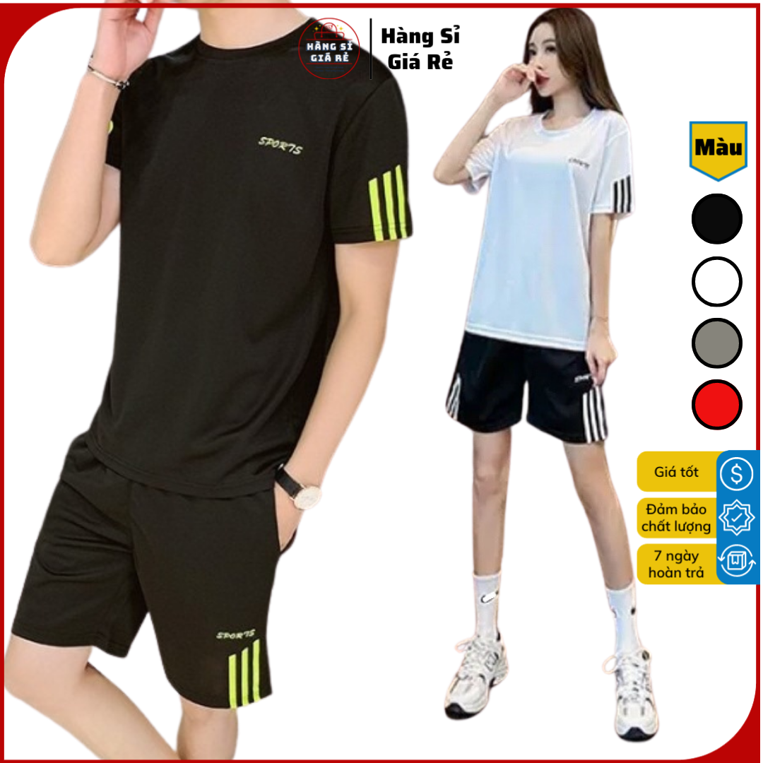 Giá Sỉ ⚡️Siêu Phẩm⚡️ Đồ bộ thể nam phối sọc in sport sét quần áo mặc nhà chất thun lưới mè thoáng mát phong cách hàn quốc quần áo tập gym nữ quần áo tập gym nam  do bo đồ bộ