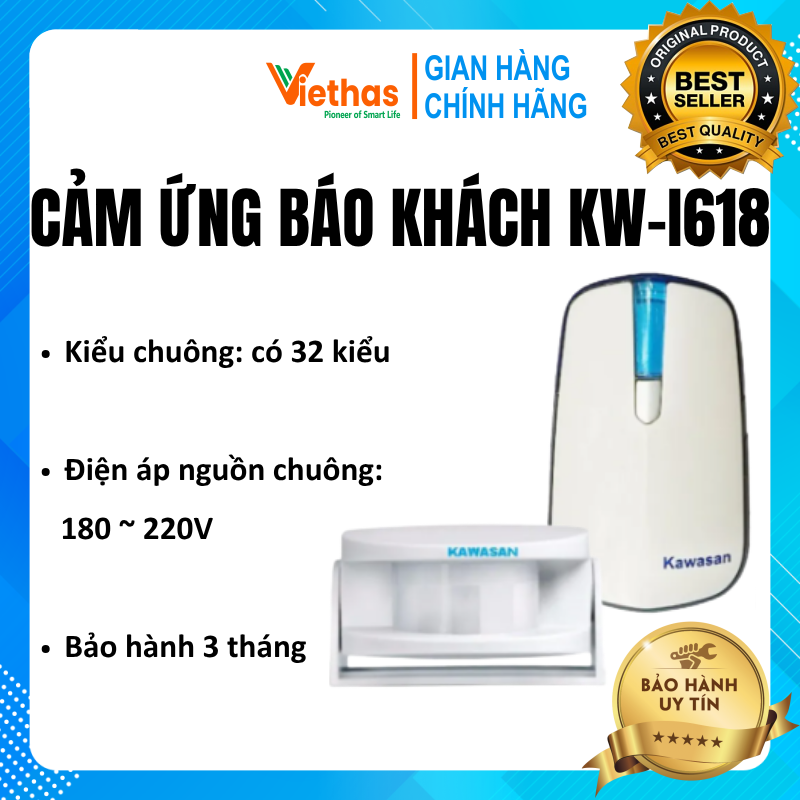 Cảm ứng báo khách không dây kw - i618