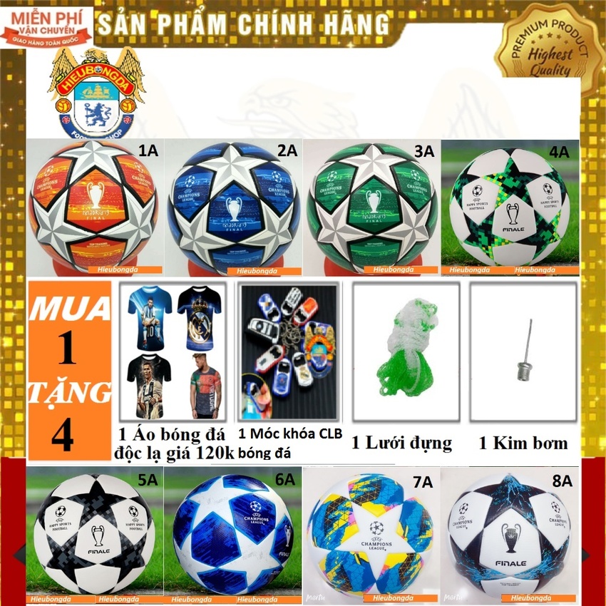 Quả bóng đá C1 số 5 Chung kết Champion League | Trái bóng đá Ngoại Hạng Anh Premier League size 5 trái banh da nam World Cup 2022 quả banh