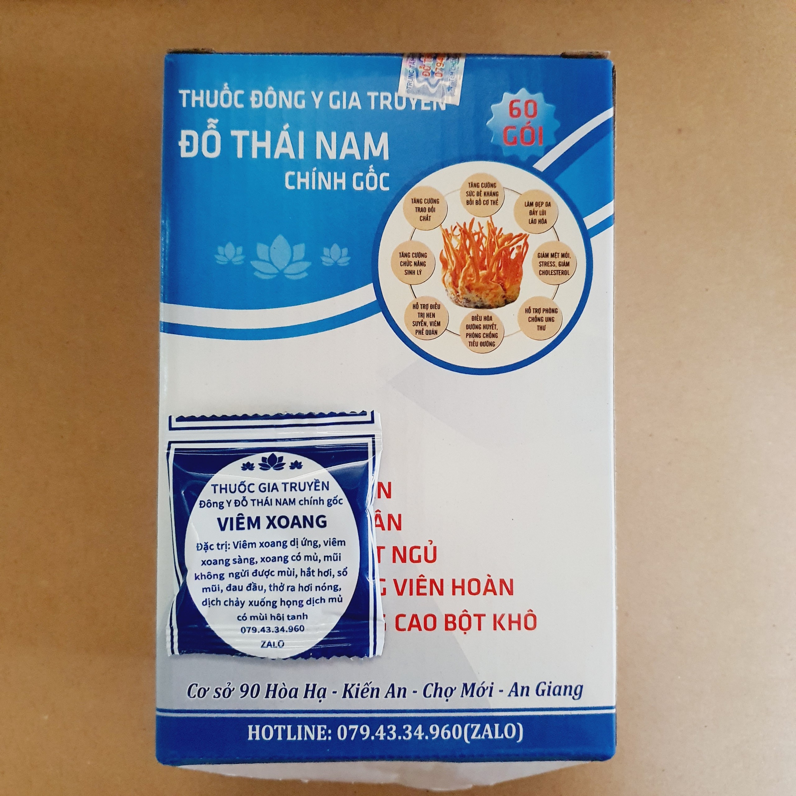 Viêm xoang dạng viên hoàn cứng đỗ thái nam