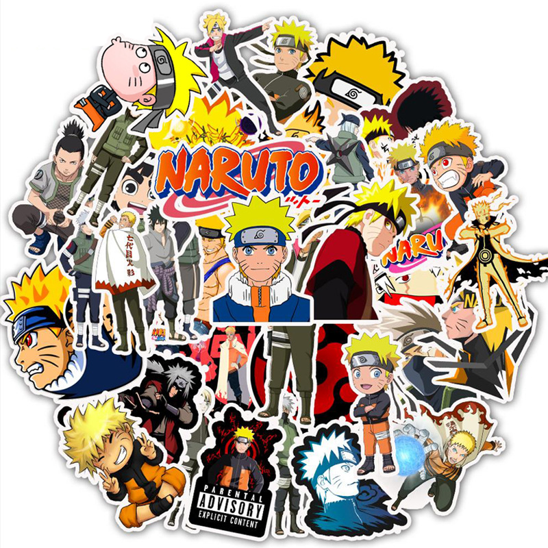 Sticker dán Naruto Sticker dán chống nước, chống UV, Dùng dán Xe, dán mũ bảo hiểm, dán Laptop