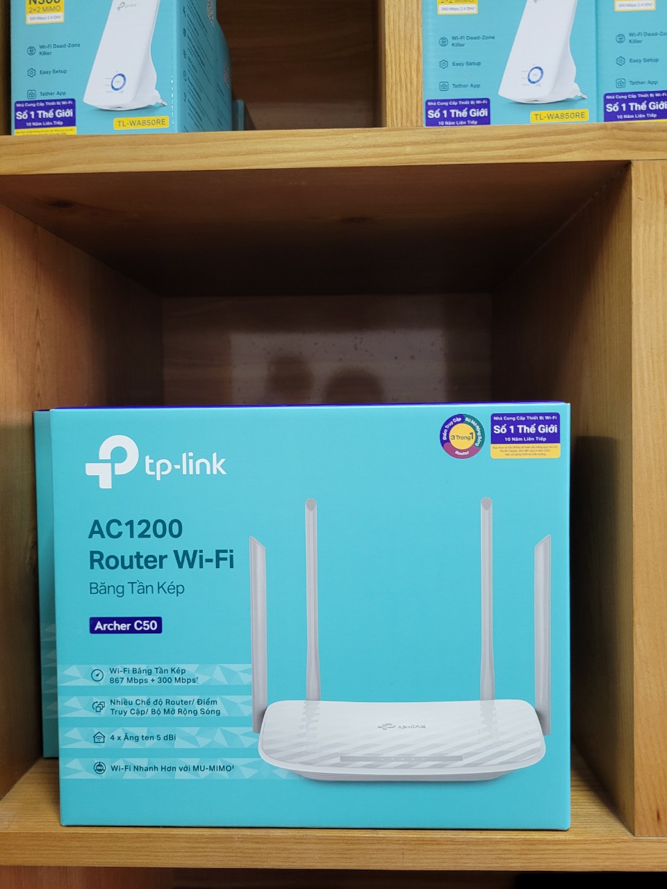 Bộ Phát  Wifi Router TP Link ACher C50 Chính Hãng ThiếT Bị Bộ Cục Modem Router Phát Sóng Wifi 2 Băng Tầng 2.4Ghz 5Ghz