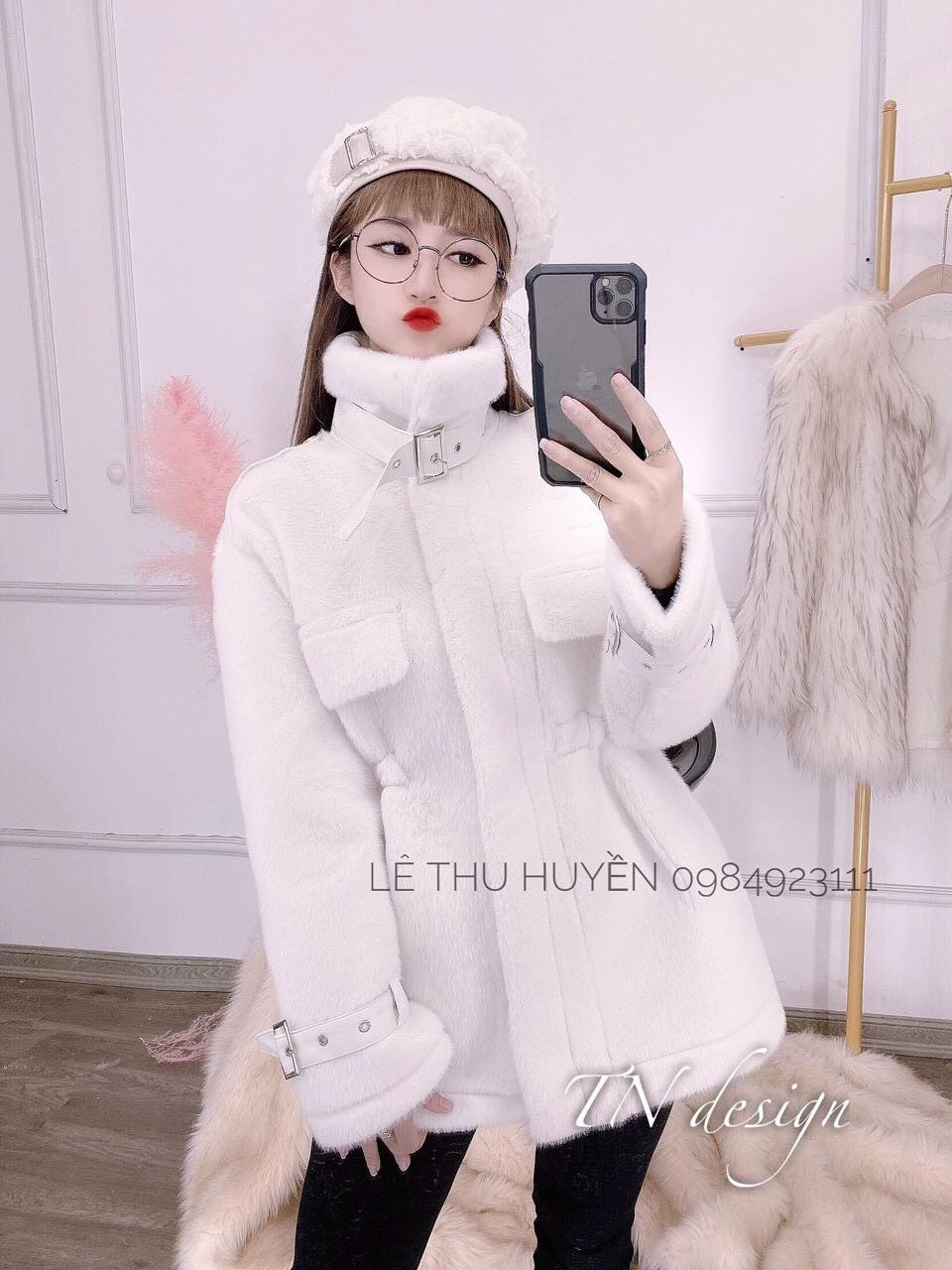 Áo Khoác Lông Thỏ Hàng Quảng Châu ba màu cực ấm và hot ạ!(mẫu mới)[Hermano Fashion]