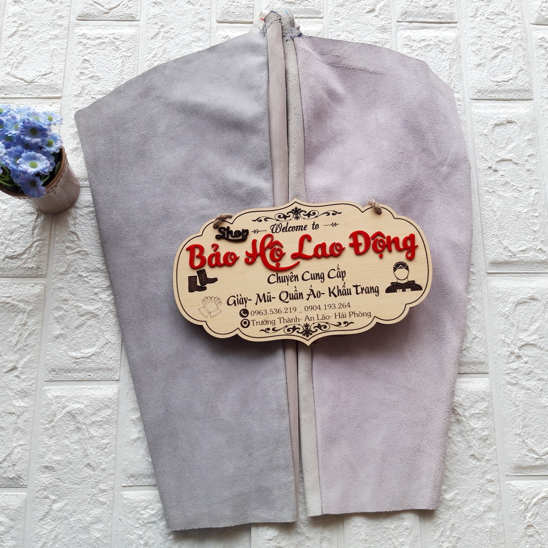 Ống Tay Da Hàn Cách Nhiệt Chống Nóng Bảo Vệ Tay Thợ Hàn