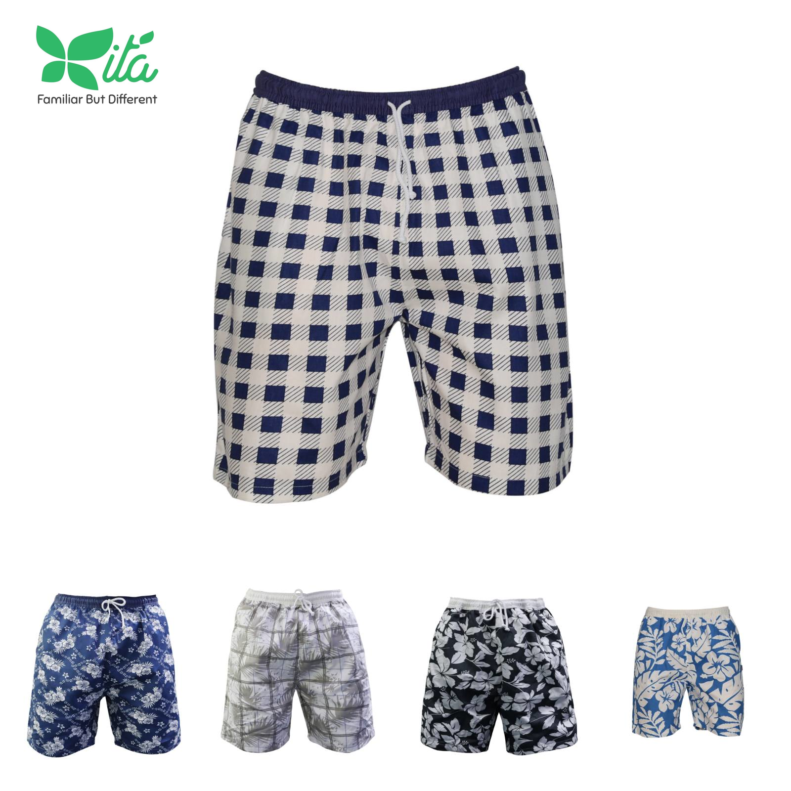 Quần sọt nam, quần đùi nam, quần lửng nam Phối Lưng Thun Hometex