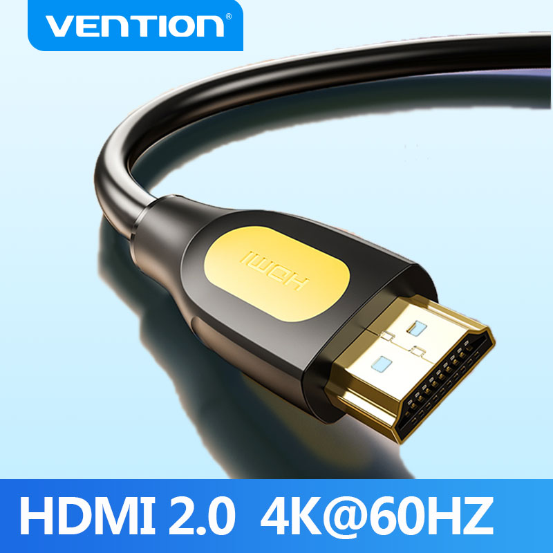 【COD】Vention dây cáp HDMI 2.0 4K High Speed HDMI Male to Male 2.0 Cable Monitor Video Cable with 3D 4K 60Hz for HDTV LCD Projector Laptop PS3 PS4 Switch HD ARC HDMI Cable