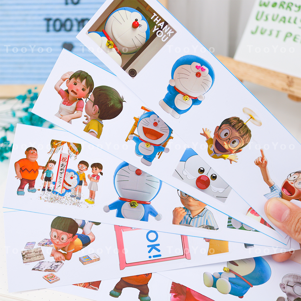 Set 24 sticker chủ đề Doraemon Stand by Me dễ thương cute TooYoo BK00017