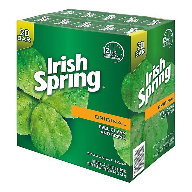 Lốc 3 viên xà phòng cục irish spring original 104.8g – mỹ