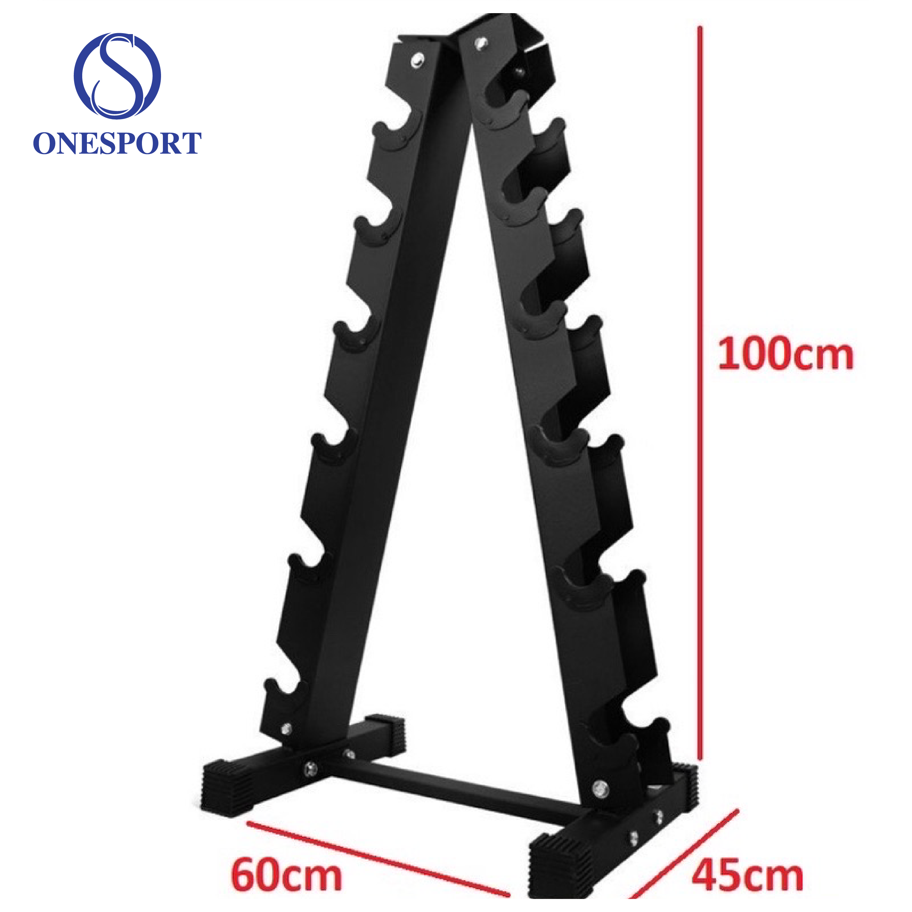 Giá để tạ chữ A 6 tầng - Onesport