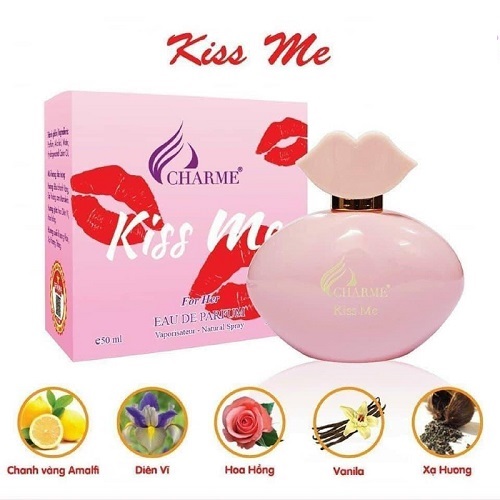 Nước hoa nữ Char.me Kiss Me  - NGỌT NGÀO VÀ QUYẾN RŨ (50ML).