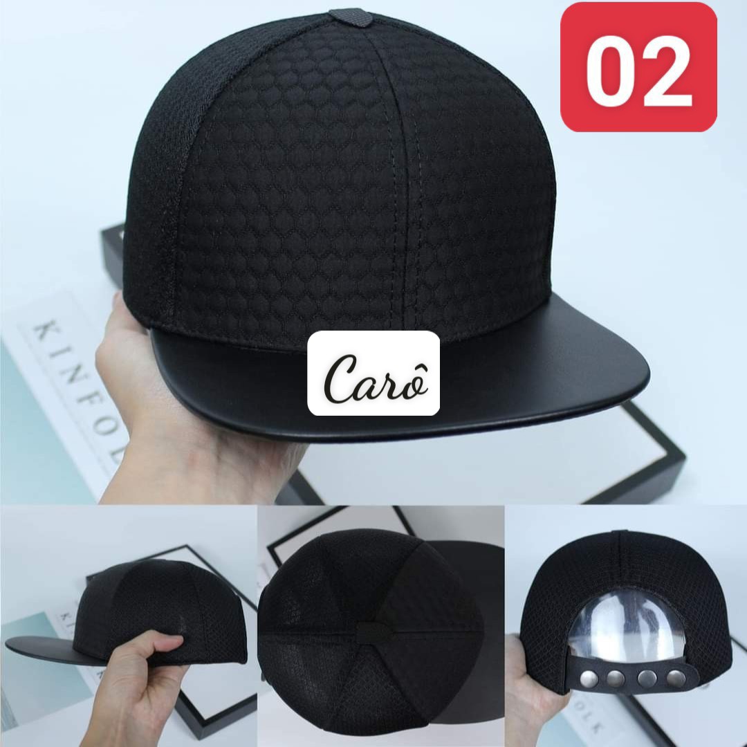 [MẪU HOT- FROM CHUẨN]Nón Sơn Snapback Vân Lưới Cao Cấp phối da phong cách hip hop, Nón lưỡi trai nam nữ cá tính năng động