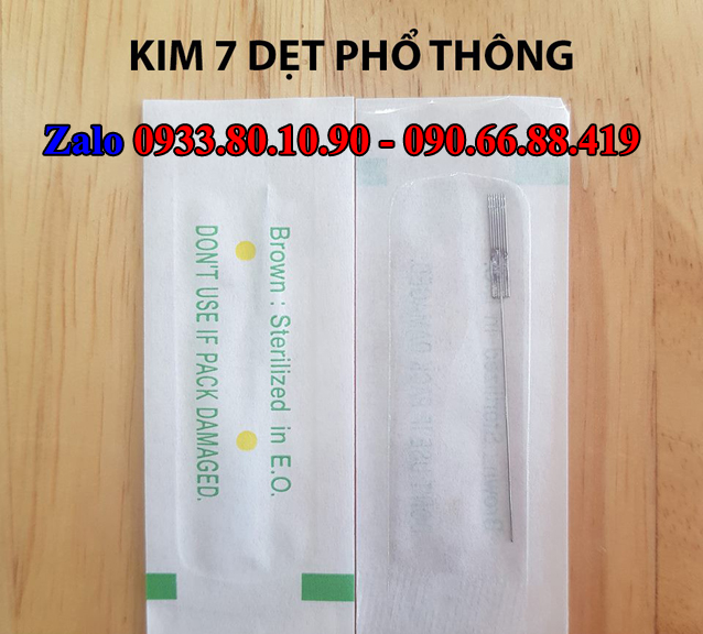 Kim 7 dẹt phun xăm dành cho máy phổ thông - máy idm - máy rồng