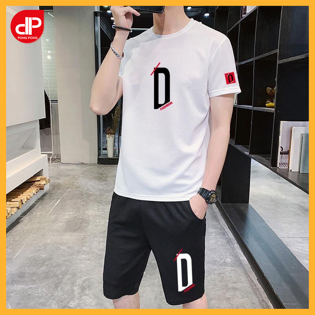 ĐỒ BỘ THỂ THAO, SET BỘ THỂ THAO IN HÌNH CHỮ "D" SIÊU NGẦU CHẤT LIỆU THUN LẠNH MÁT MẺ,TẬP GYM HAY ĐI CHƠI ĐỀU ĐẸP 2021