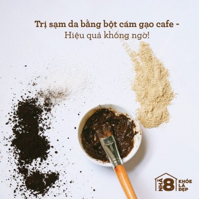 [HCM]Bột cám gạo cafe nguyên chất- tẩy tế bào chết giảm nhờn se khít LCL (50gr~100gr)