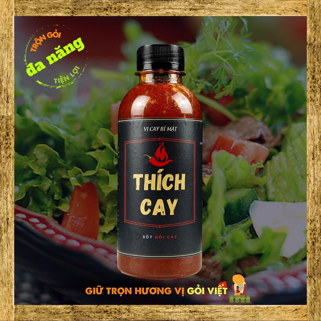 Sốt gỏi cay vị truyền thống trộn salad nhanh và tiện lợi 250ml Thích Cay Fresh Sauce