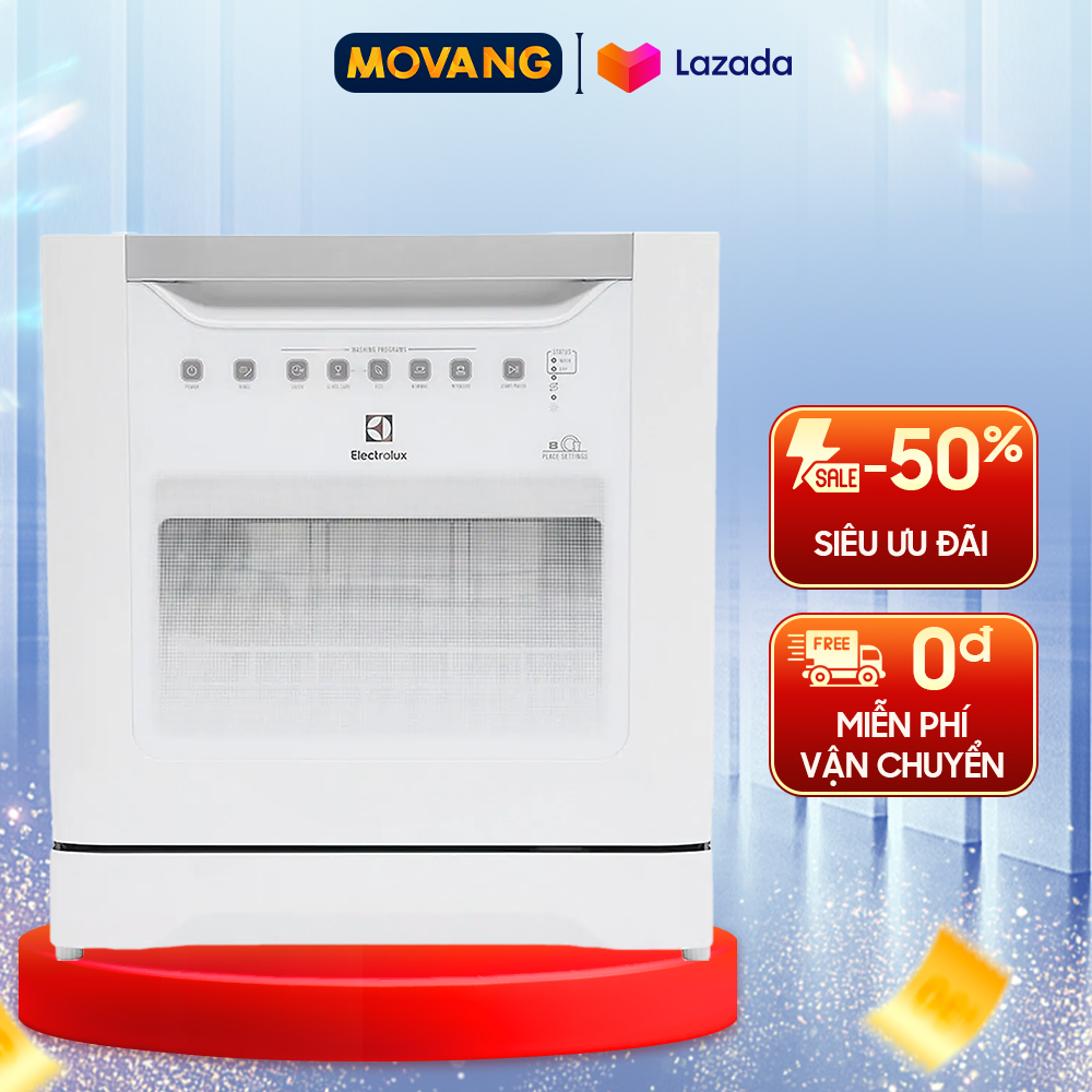 - Máy rửa chén mini Electrolux ESF6010BW 1480W - thiết kế nhỏ gọn vận hành êm ái công nghệ rửa bằng nước nóng... - bảo hành 24 tháng