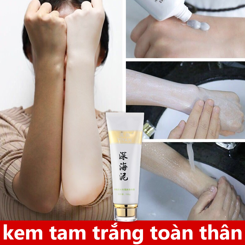 Kem tam trắng toàn thân,kem trộn trắng da body,kem làm trắng da chiết xuất bùn biển thiên nhiên,Siêu trắng mịn da Whitening Body Cream