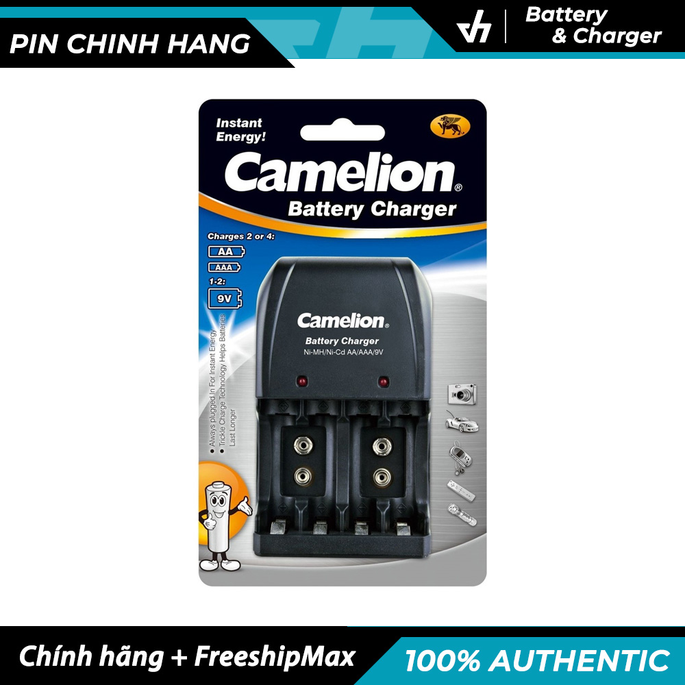Bộ sạc pin Camelion BC-0904 - Sạc pin 9V AA AAA