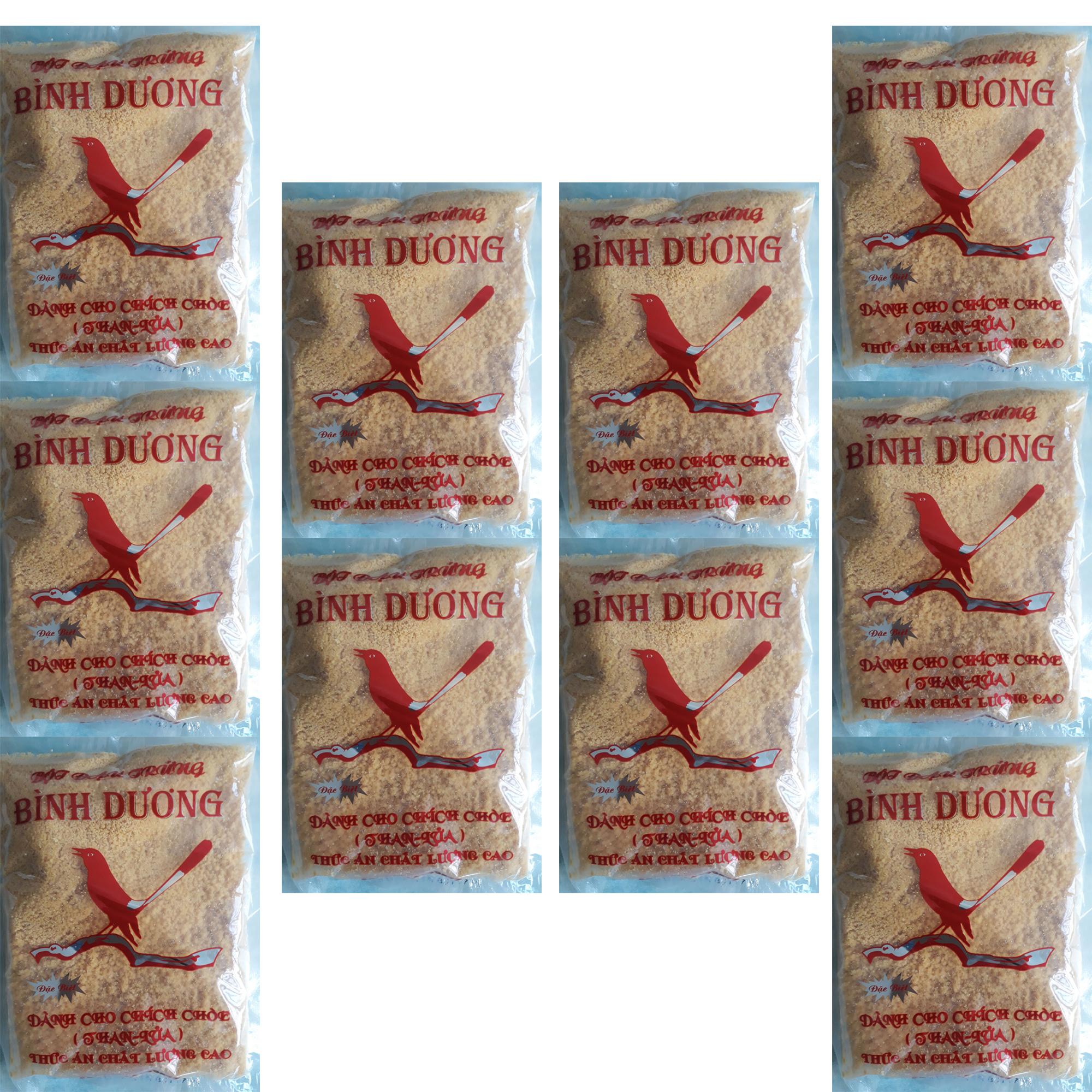 Combo 10 Gói Cám Bình Dương Chích Chòe Loại Đặc Biệt 100g - Bột Đậu Trứng Thức Ăn Chim
