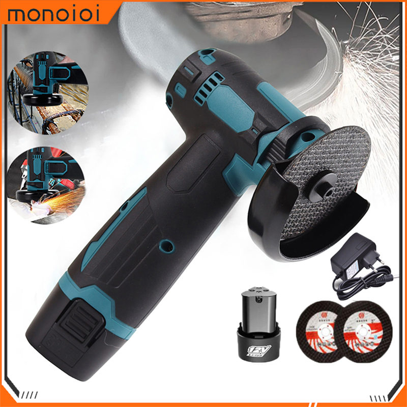 Monqiqi máy mài góc 12v máy đánh bóng không dây chạy điện dụng cụ cắt kim cương