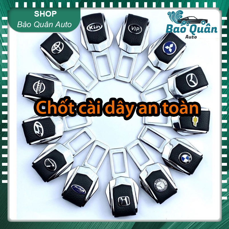 Chốt cài dây an toàn trên ô tô đầy đủ thương hiệu xe-1 Chiếc
