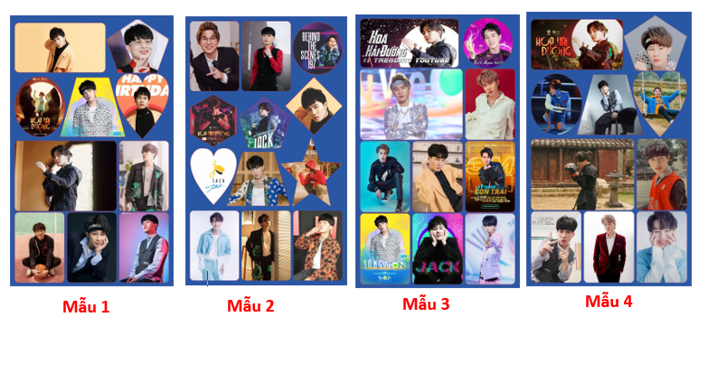 hinh dán JACK  J97 cắt sẵn siêu đẹp 1 sét gồm 4 tấm như hình