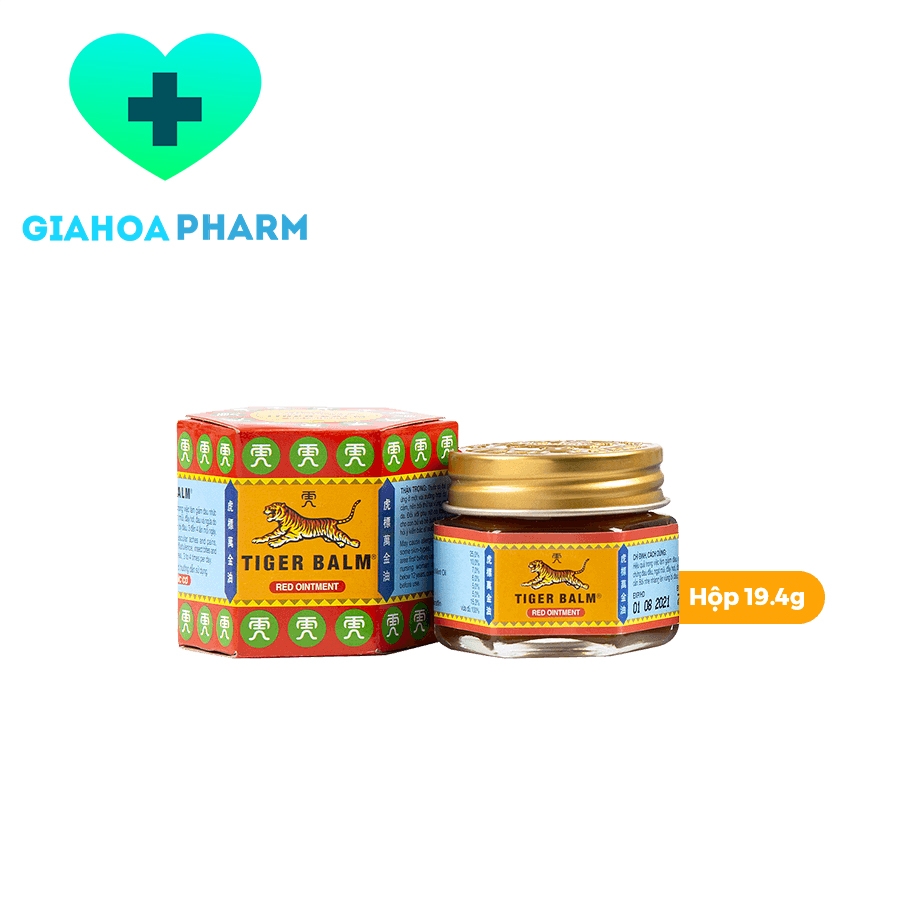 Tiger balm - dầu cù là con hổ - đỏ - lọ nhỏ - 19,4g