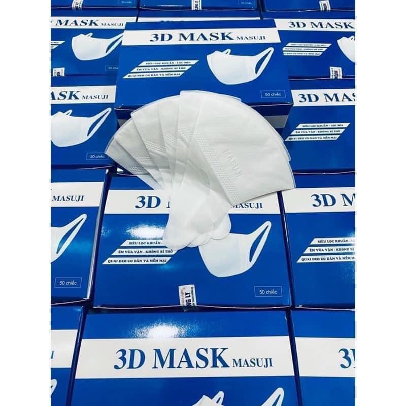 Khẩu trang 3d mask người lớn 1 hộp 50 cái,💖freeship💖,hàng công ty