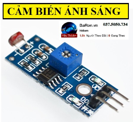 Mạch cảm biến ánh sáng, cảm biến ánh sáng