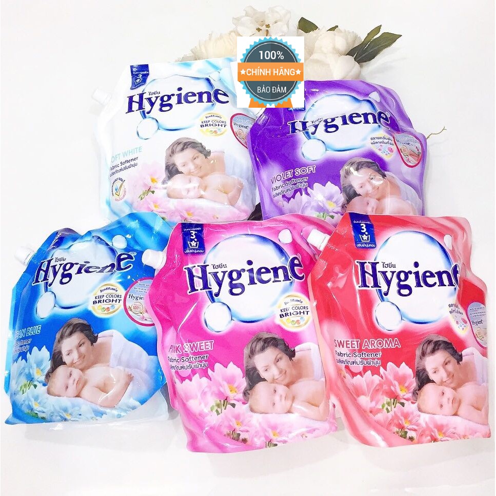 (Trợ Giá) Nước xả vải Hygiene Fabric Softener Keep Colors Bright 1800ml -Nước Xả Vải Đậm Đặc Hygiene Fabric Softener Thái Lan nhập khẩu chính ngạch.....