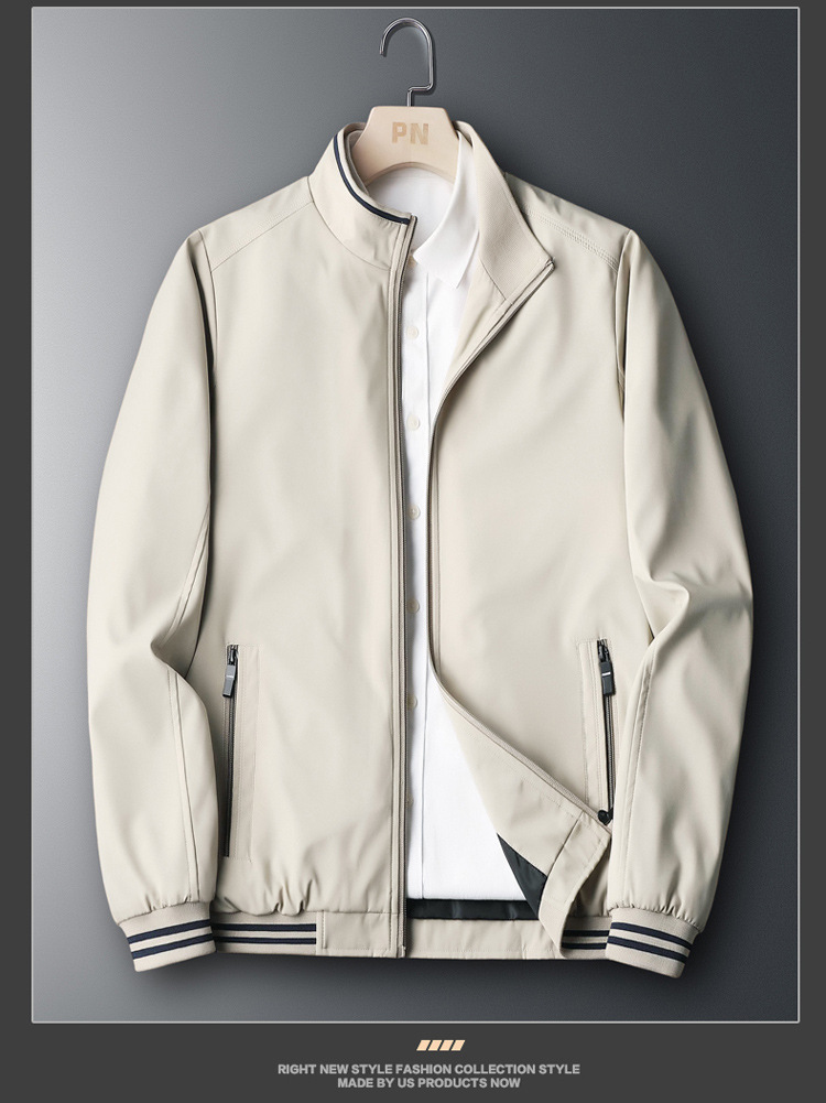 Áo Khoác Nam Cao Cấp RON-Có Túi Trong Dây Kéo Khóa-BV