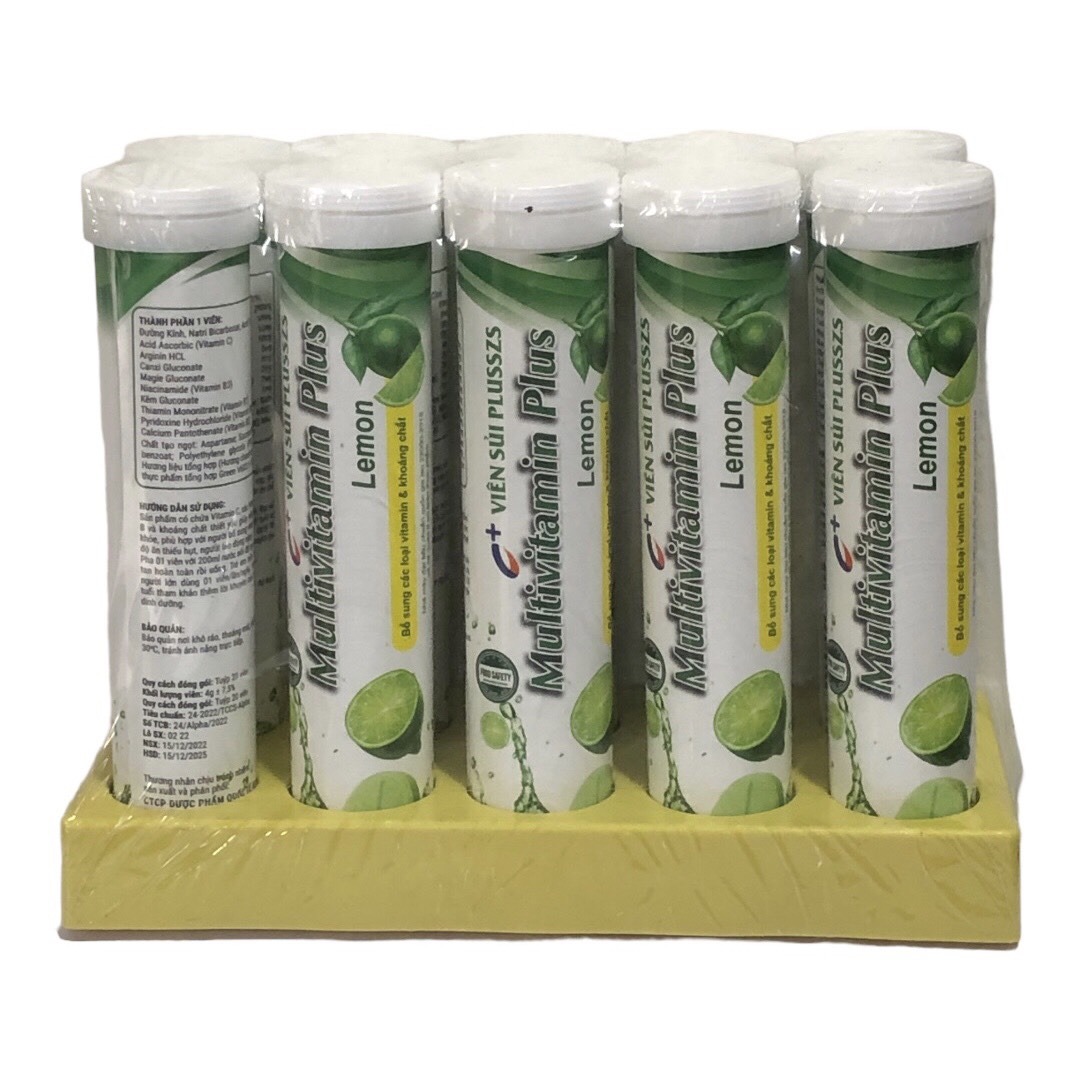 Viên sủi vitamin C 20 viên 4g, Vị chanh tươi, thanh mát