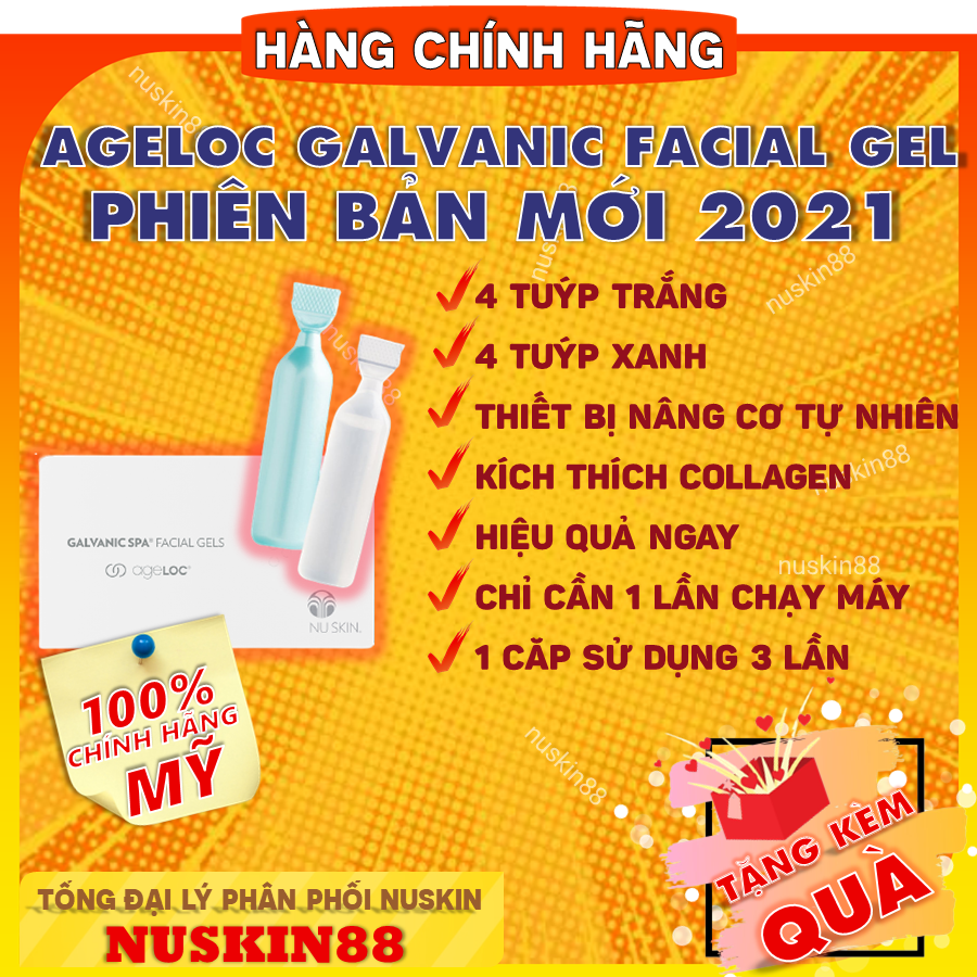 Gel chạy máy nâng cơ nuskin ageloc galvanic spa - nâng cơ trẻ hóa làn da - xóa nhăn chống lão hóa - lumispa ageloc boost - nuskin 88 - mỹ phẩm nuskin - nu skin