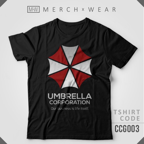 Hot🔥 áo phông umbrella corp. logo - resident evil tshirt