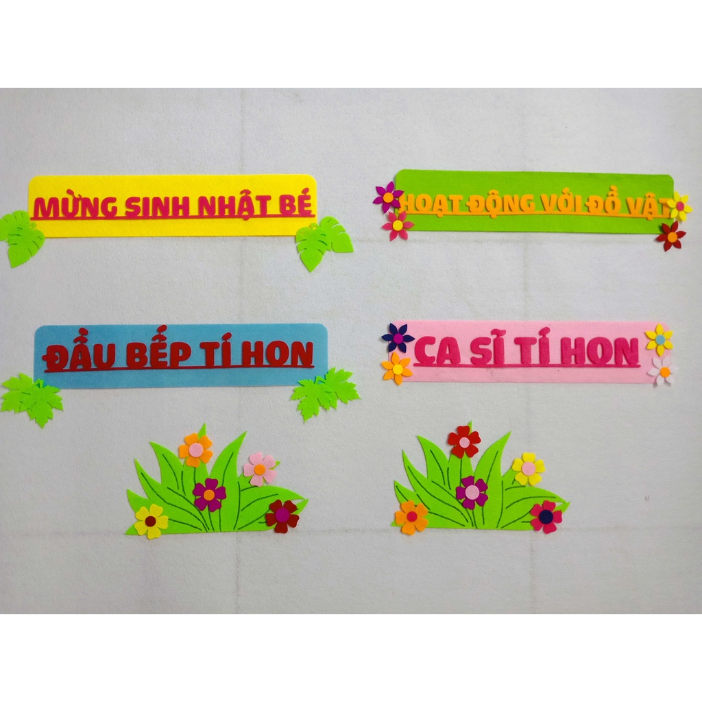 Tên góc mầm non đơn giản