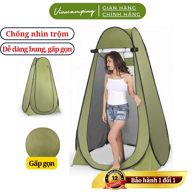 Lều vệ sinh thay đồ gấp gọn phù hợp tiện lợi khi mang đi cắm trại, camping, du lịch dã ngoại, phượt