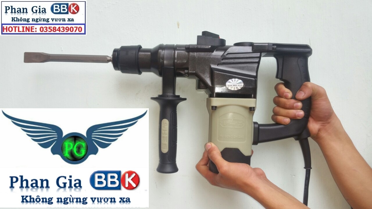 Máy Khoan Đục Bê Tông HUGONG Công Suất 1050W - Mô Tơ Quấn 100% Dây Đồng - Bảo Hành 12 Tháng