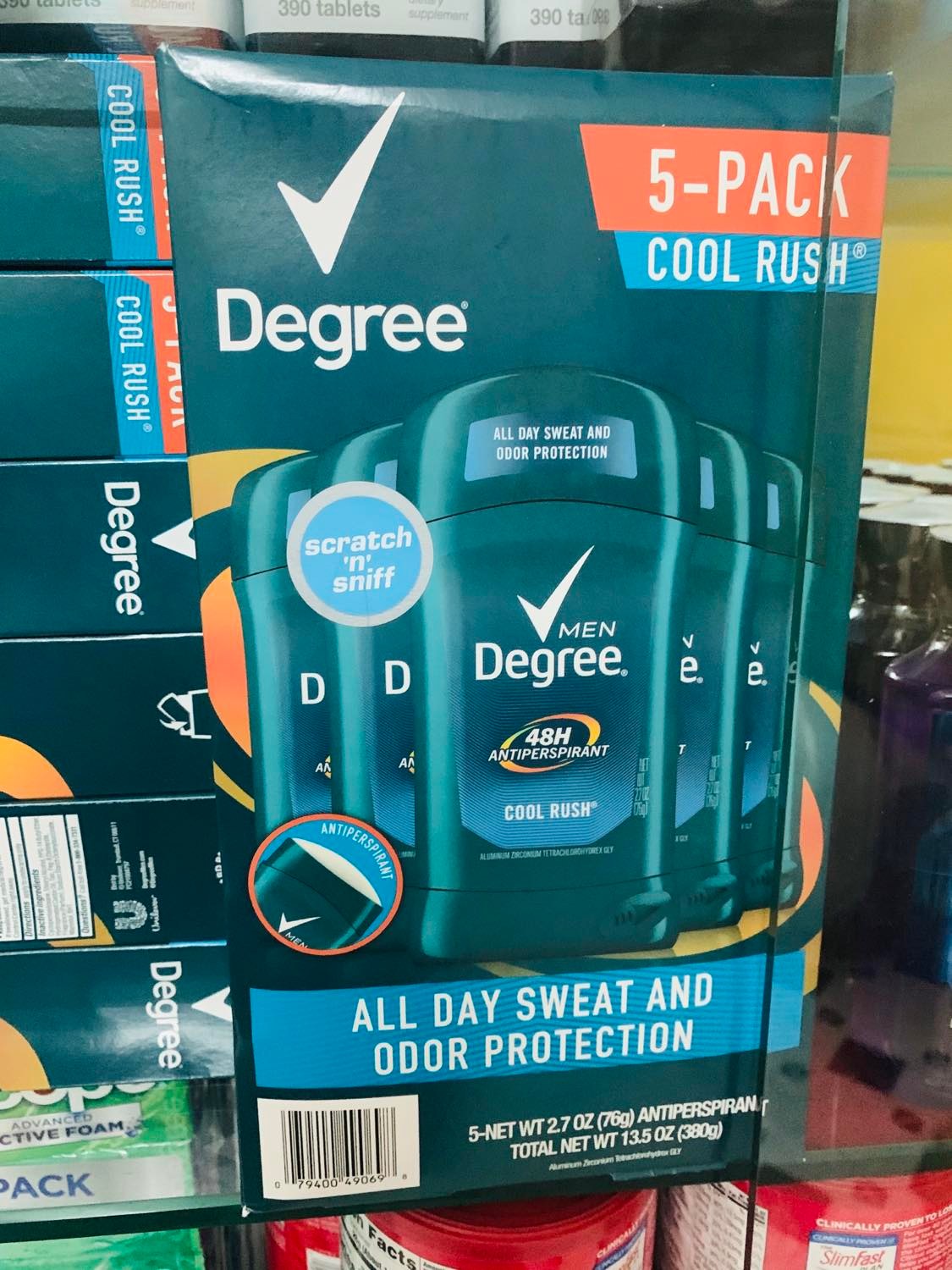 [HCM]Lăn khử mùi Degree Cool Rush - Mỹ - 76g