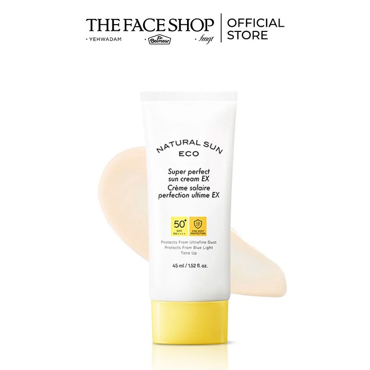 Combo 2 kem chống nắng chống bụi mịn the faceshop 45ml+kem chống nắng kiểm soát nhờn the faceshop 50ml