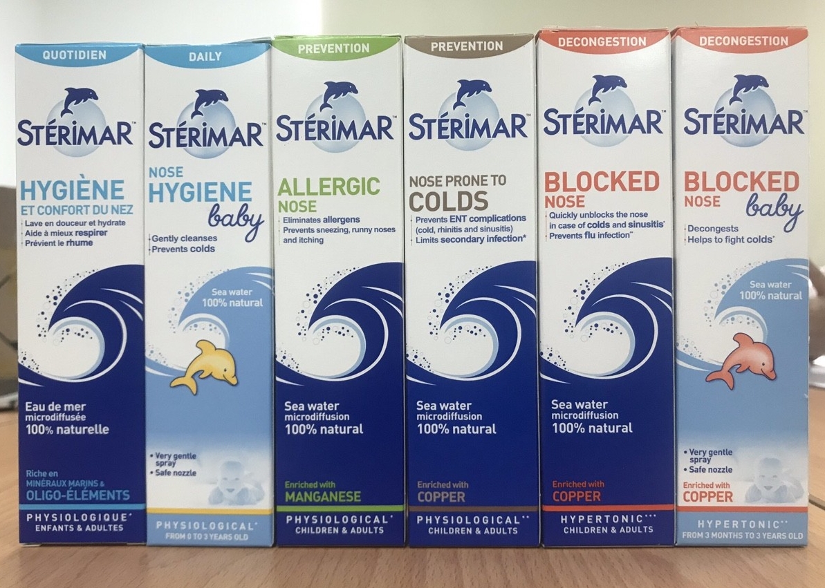 Xịt mũi Sterimar phun sương vô trùng Sterima chai 50ml
