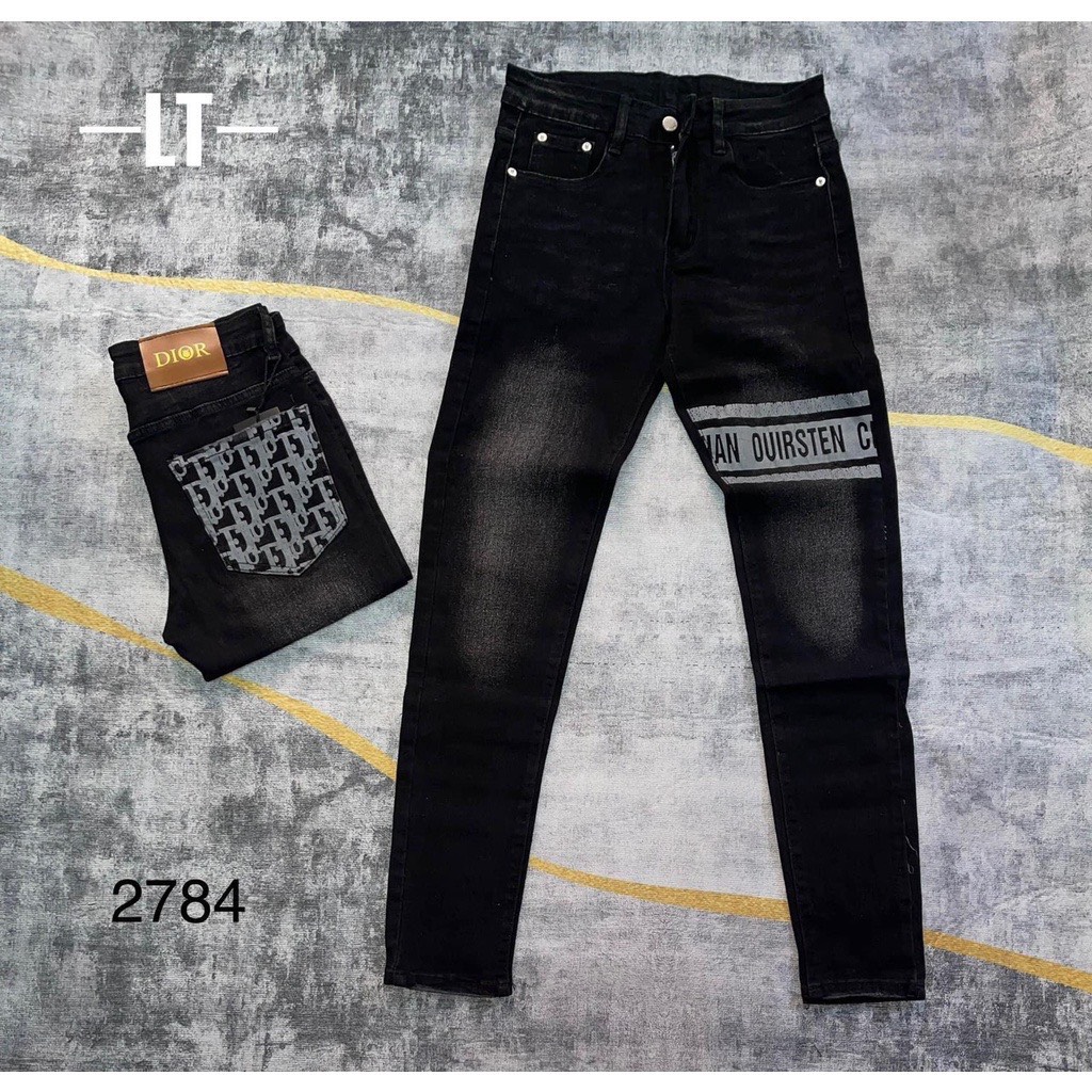 Quần Jean Nam Quần Bò Nam Màu Xanh Rách Phong Cách Cá Tính Chất Jean Co Dãn Thoải Mái Vận Động Hàng Y Hình MEW STROE 68 [ẢNH THẬT]