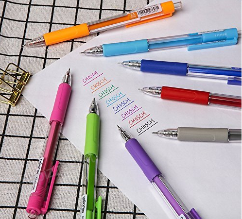 [HCM]HỘP 12C BÚT GEL BẤM CHOSCH 8698 VỚI MỰC XANH/ TÍM/ ĐỎ/ĐEN TÙY CHỌN