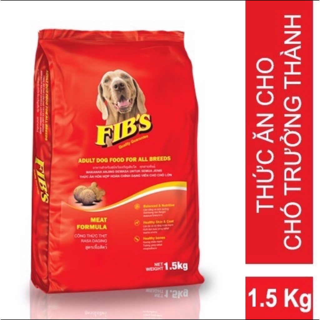1,5kg Fib's - Thức ăn hạt cho chó trưởng thành
