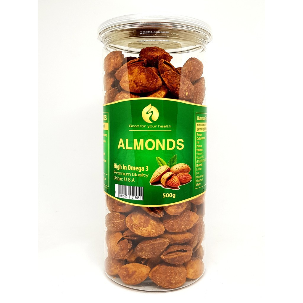 Hạnh nhân rang bơ nhập khẩu Mỹ hộp 450g HuTo Store