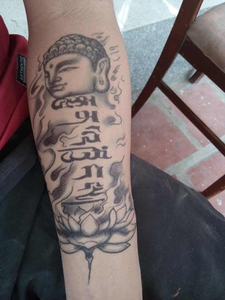 [HCM]Hình xăm dán phật tổ kích thước 15 x 22cm