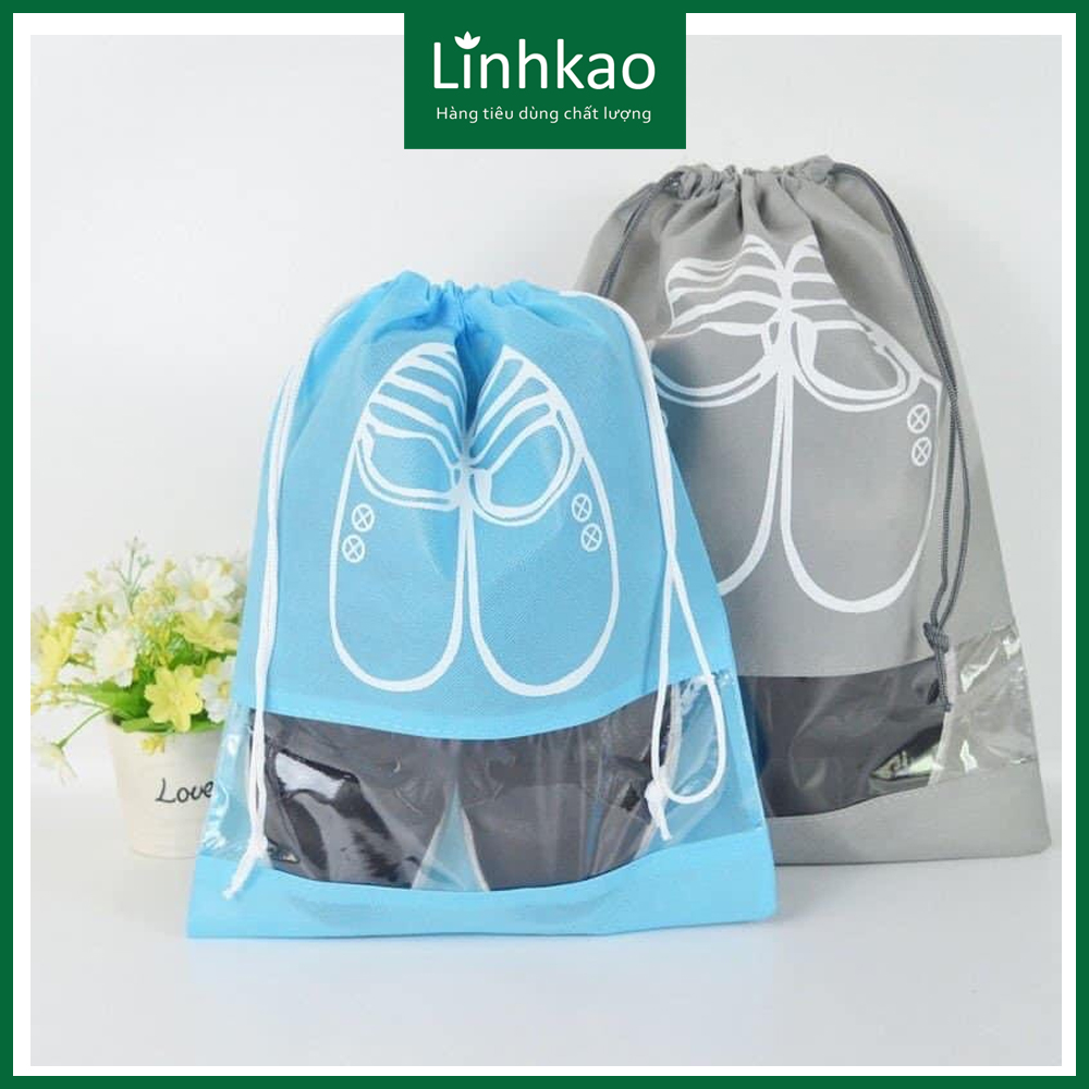 Combo 2 túi đựng giày dây rút giúp giữ giày dép luôn mới