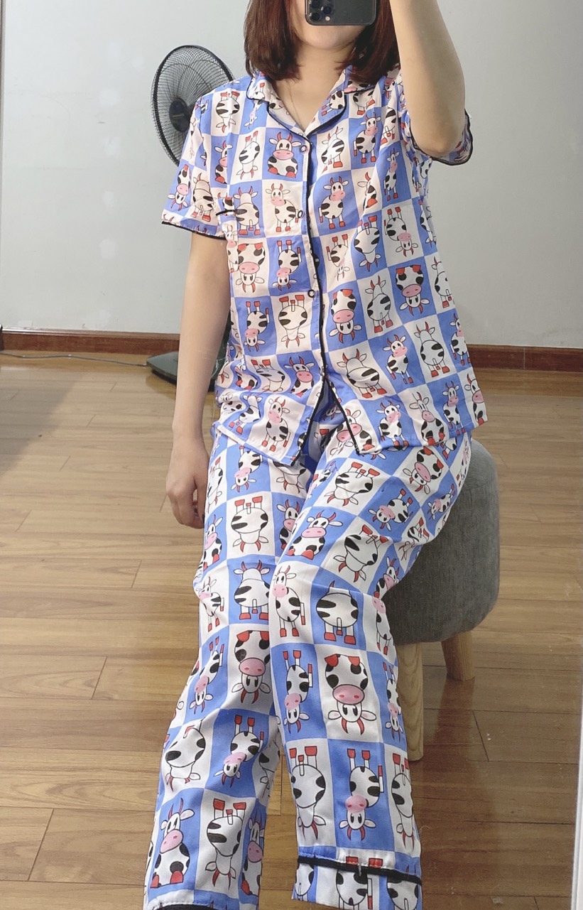 ❤️☘️ hot hot bộ pizama tay cộc quần dài siêu đáng yêu, thời trang ❤️☘️