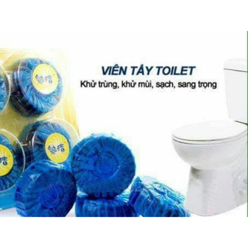 Viên thả bồn cầu tự động tẩy sach và khử mùi hôi 10 viên